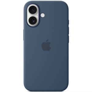 Чехол Silicone case Magsafe для Iphone 16 Denim