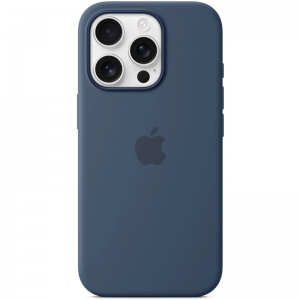 Чехол Silicone case Magsafe для Iphone 16 Pro Denim