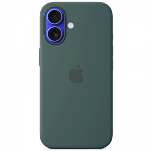 Чехол Silicone case Magsafe для Iphone 16 Lake Green