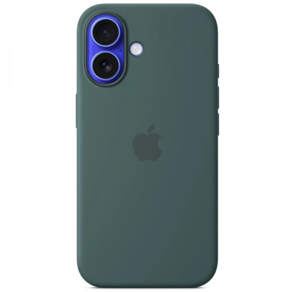 Чехол Silicone case Magsafe для Iphone 16 Lake Green