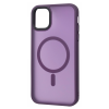 Чехол PHIBR Metal Buttons MagSafe для Iphone 11 Deep purple