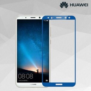 Захисне скло Full Cover для Huawei Mate 10 Lite Blue