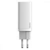 Сетевое зарядное устройство Baseus GaN2 Lite Quick Charger 65W 1Type-C+1USB White 186734