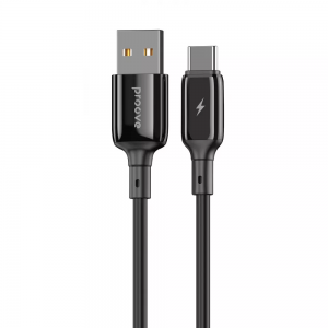 Кабель Proove Flex Metal USB to Type-C 2.4А 1m Black