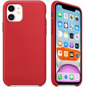 Чохол CoWay Liquid з мікрофіброю для Iphone 11 Red