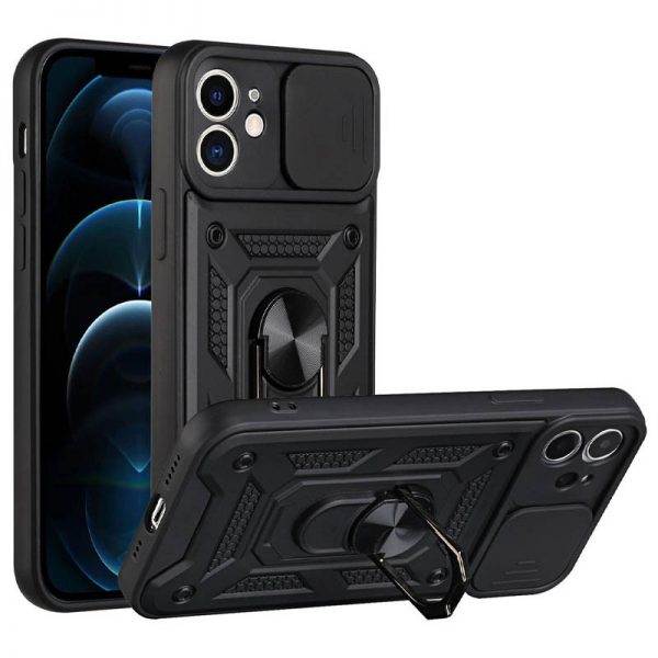 Протиударний чохол Camsh Serg Ring для Iphone 11 Чорний