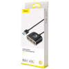 Адаптер USB-Хаб Baseus Square Round USB to USB 3.0 + 3USB 2.0 1m Black 190065