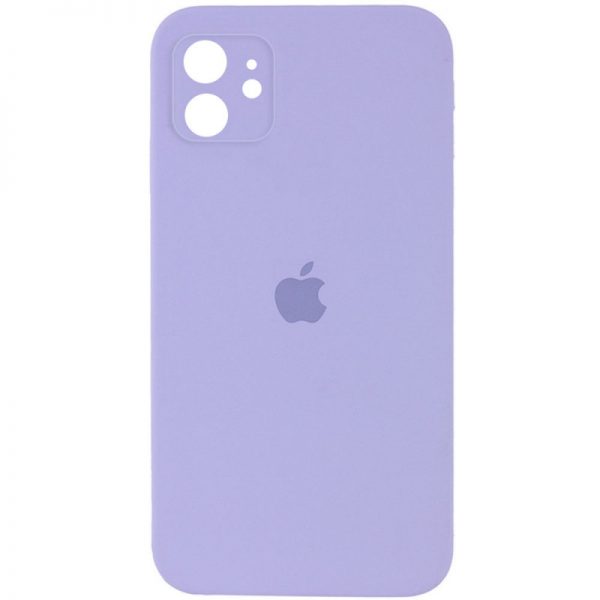 Чохол Silicone Case Square для Iphone 11 Бузковий/Dasheen