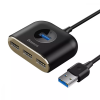 Адаптер USB-Хаб Baseus Square Round USB to USB 3.0 + 3USB 2.0 1m Black 190072