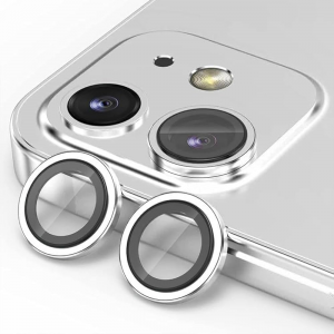Захисне скло Lens на камеру для для Iphone 11 / 12 / 12 mini Silver
