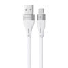 Кабель Proove Soft Silicone USB to MicroUSB 2.4A 1m White