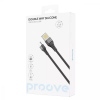 Кабель Proove Double Way Silicone USB to MicroUSB 2.4A 1m Black 191239