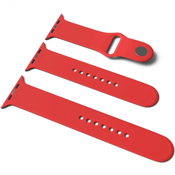 Ремінець Silicone Sport Band для Apple Watch 42/44/45/49mm S/M L/XL Red
