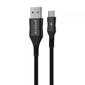 Кабель Proove Braided Scout USB to MicroUSB 2.4A 1m Black