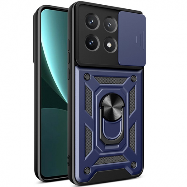 Протиударний чохол Camsh Serg Ring для Xiaomi Poco X6 Pro 5G Blue