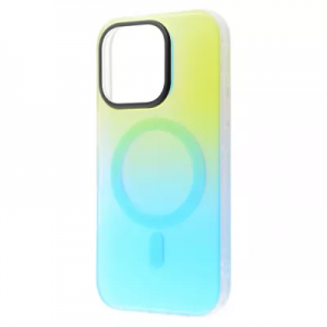Чохол WAVE Matte Gradient Colors MagSafe для Iphone 16 Pro Max Green/Blue