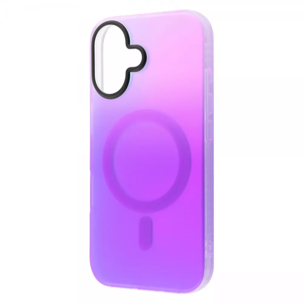 Чохол WAVE Matte Gradient Colors MagSafe для Iphone 16 Light Purple/Blue