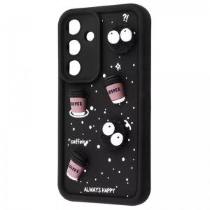 Чохол Pretty Things для Samsung Galaxy A16 Black/Coffee