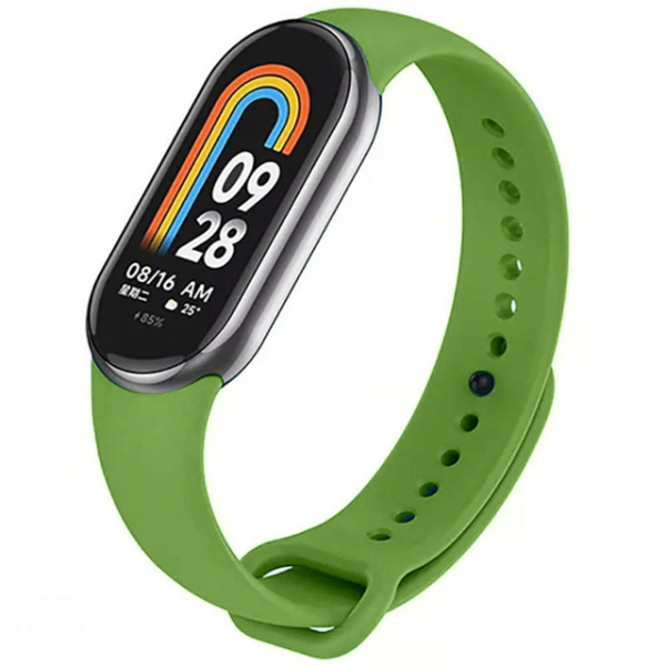 Ремінець Silicone для Xiaomi Mi Band 8/9 Зелений/Army green