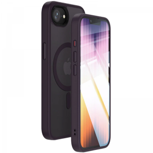 Чохол Metal Buttons MagSafe Colorful для Iphone 16e Dark Purple