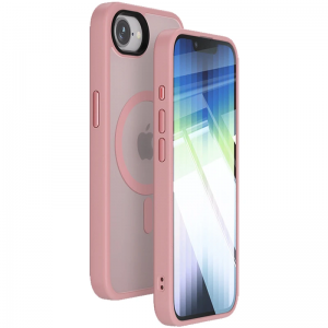 Чохол Metal Buttons MagSafe Colorful для Iphone 16e Pink