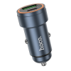 Автомобільний зарядний пристрій HOCO Z57A PD30W+QC3.0 Type-C+USB Metal Gray 191890