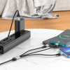 Кабель HOCO X102 3в1 USB to Lightning/Micro/Type-C 2.4A 1m Black 192426