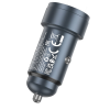 Автомобільний зарядний пристрій HOCO Z57A PD30W+QC3.0 Type-C+USB Metal Gray 191891