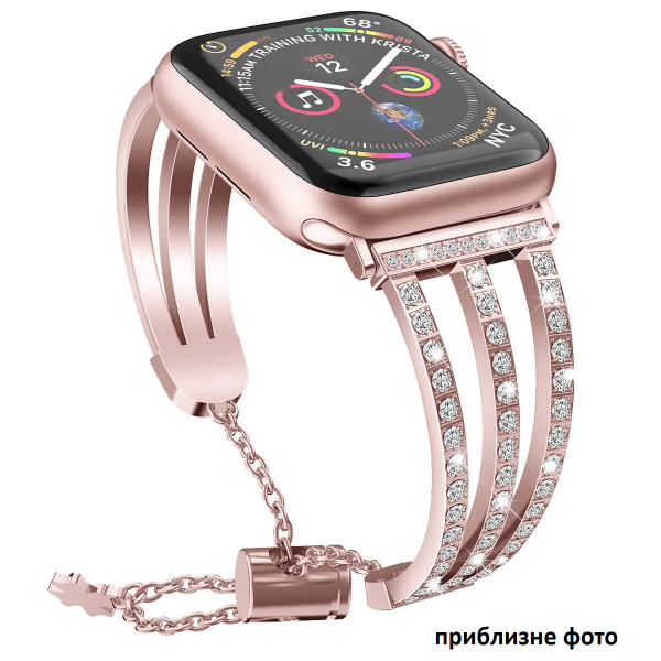 Ремінець Premium Stainless Steel Bangle для Apple Watch 38/40/SE 40/41 mm Rose Gold