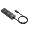 Адаптер USB-Хаб HOCO HB25 Type-C to USB3.0+3USB2.0 1m Black 191482