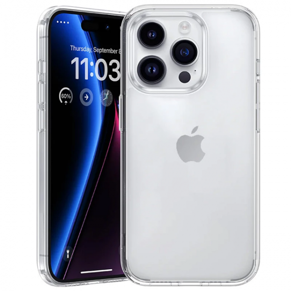 Чохол Silicone Clear Case 2.0mm для Iphone 15 Pro Прозорий
