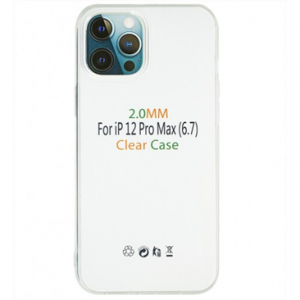 Чохол Silicone Clear Case 2.0mm для Iphone 12 Pro Max Прозорий