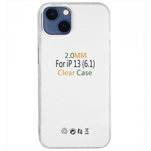 Чохол Silicone Clear Case 2.0mm для Iphone 13 Прозорий