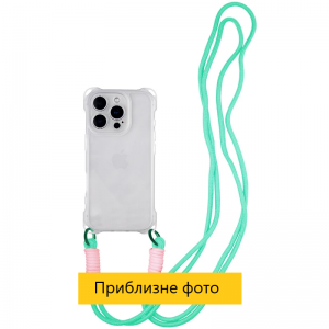 Чохол CrossBody зі шнурком для Iphone 16 Прозорий