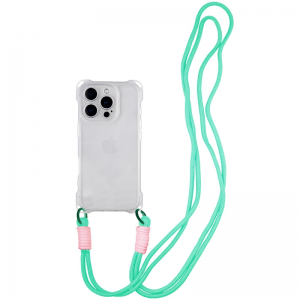 Чохол CrossBody зі шнурком для Iphone 14 Pro Прозорий