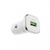 Автомобільний зарядний пристрій Borofone BZ12A QC3.0 18W+кабель USB to MicroUSB White 191950