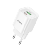 Зарядний пристрій HOCO C147A Type-C+USB 20W White