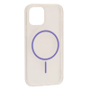 Чохол Clear Magnetic Color Slim MagSafe для Iphone 14 Pro Max Прозорий/Flaming purple