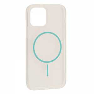 Чохол Clear Magnetic Color Slim MagSafe для Iphone 14 Pro Max Прозорий/Glacier blue