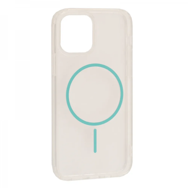 Чохол Clear Magnetic Color Slim MagSafe для Iphone 14 Pro Max Прозорий/Glacier blue