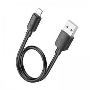 Кабель Hoco X96 USB to Lightning 12W 2.4A 0.25m Black
