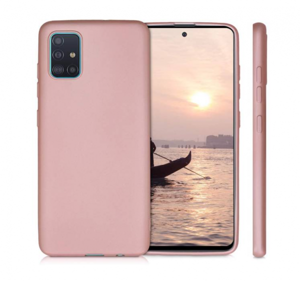 Чохол Silicone WAVE Full для Samsung Galaxy A51 Pink sand