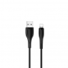 Кабель Usams U38 USB to Lightning 2A 1м Black