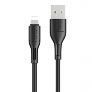 Кабель Usams U68 USB to Lightning 2A 1м Black