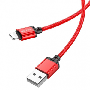 Кабель Borofone BX87 USB to Lightning 2.4A 1m Red