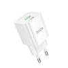 Зарядний пристрій HOCO C147A Type-C+USB 20W White 191413