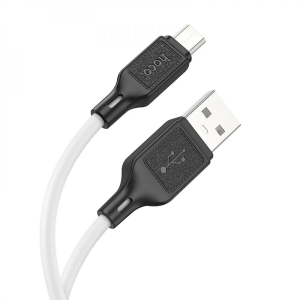 Кабель Hoco X90 USB to MicroUSB 2.4A 1м White