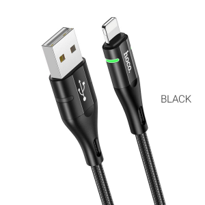 Кабель Hoco U93 USB to Lightning 2.4A 1.2m Black