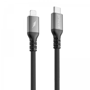 Кабель Proove ReGen Silicone Type-C to Lightning 27W 1m Black