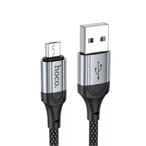 Кабель Hoco X102 USB to MicroUSB 2.4A 1m Black